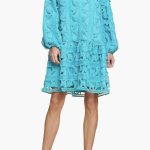 CIEBON Wylla Humbird Lace & Organza Drop Waist Dress