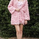 Flower textured dress jacket