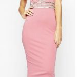 Embellished pencil party dress