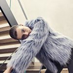 Farfetch faux-fur long-sleeve jacket