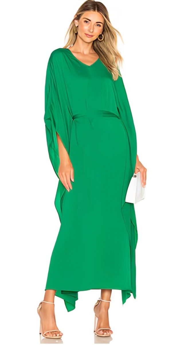 Georgina's green kaftan