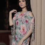 Indo-fusion draped dress