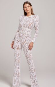 Nadine Merabi - Lace, Sleek and Sophisticated Jumpsuit