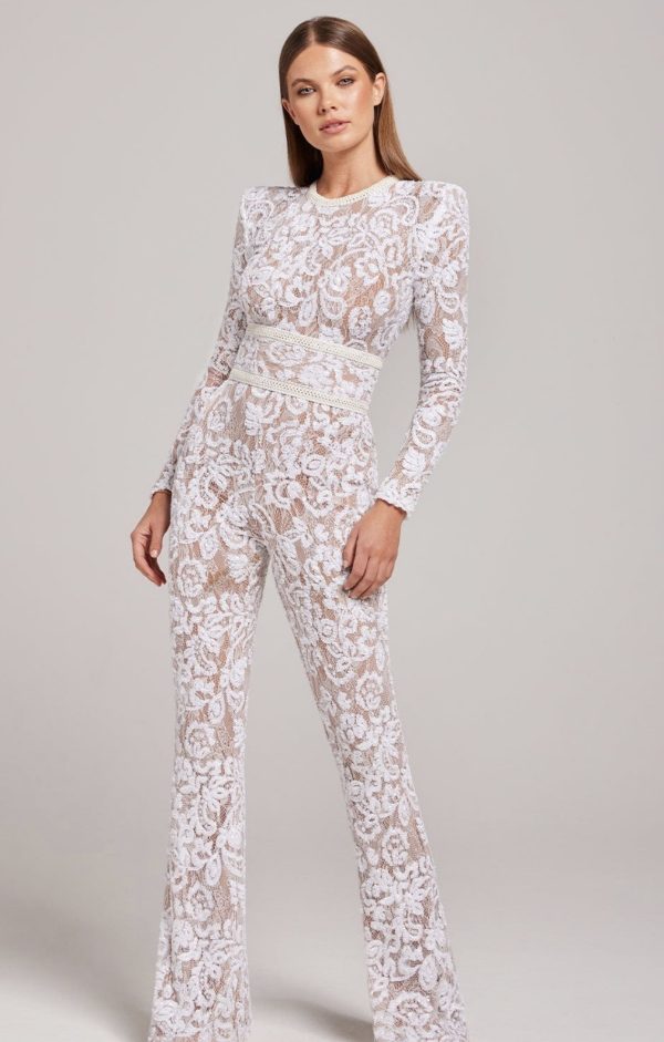 Nadine Merabi - Lace, Sleek and Sophisticated Jumpsuit