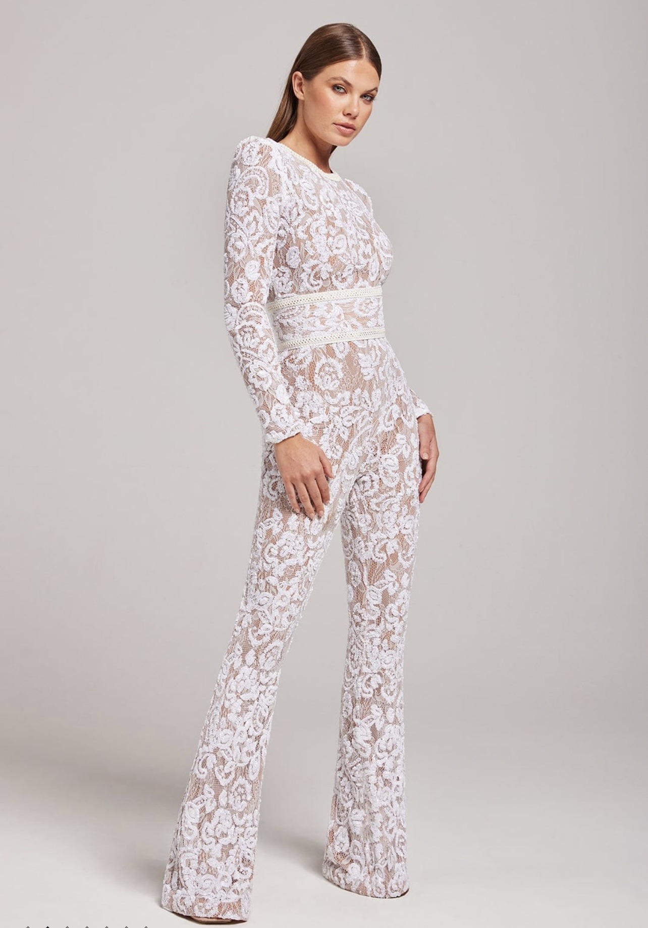 Nadine Merabi - Lace, Sleek and Sophisticated Jumpsuit