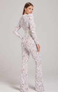 Nadine Merabi - Lace, Sleek and Sophisticated Jumpsuit