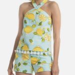 Trina Turk lemon print resort wear set
