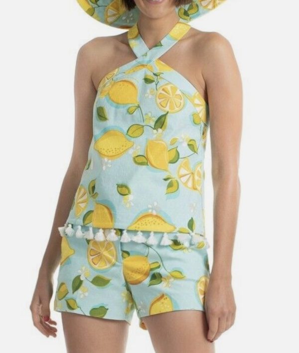 Trina Turk lemon print resort wear set