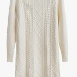 White sweater dress