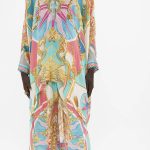 Camilla blouse one size with medium pants. Luxury resort wear.