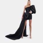 ALBINA DYLA Long train ribbon dress