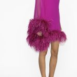 TALLER MARMO
Pink Piccolo Ubud Feather Trim Mini Dress