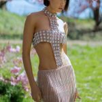 Avery embellished fringe dress 