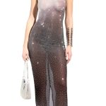 Razzle Dazzle mesh rhinestone dress 