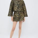 Tiger Jacquard Meg Mini Skirt Set 