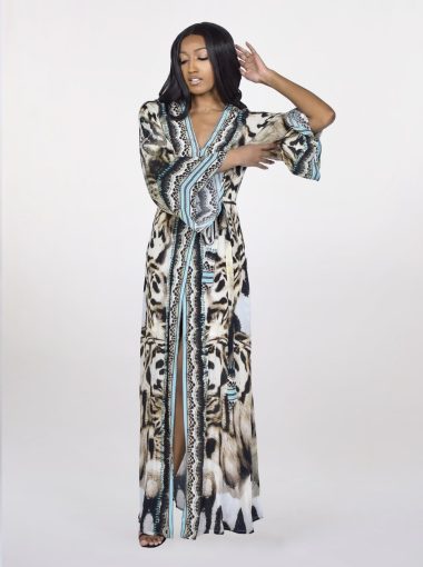 Lola Caftan kaftan  wrap maxi 