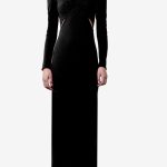 Aapri Peekabo fitted column gown