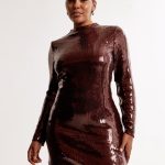 Azalia Long Sleeve Sequin Dress