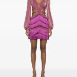 PatBo metallic fringe mini 