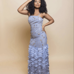 Baylor 3-D Floral Gown by Mandira Curtis 