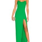 Anu green strapless dress