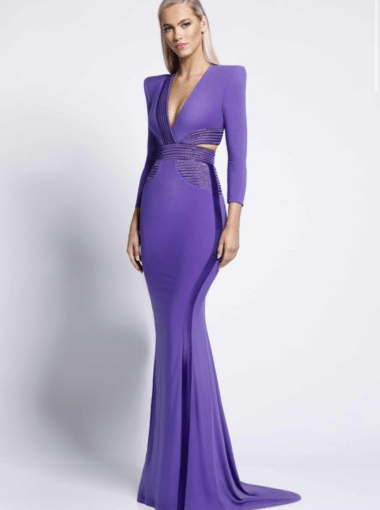 Purple Zhivago gown