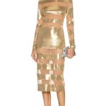 Norma Kamali Gold Dress 