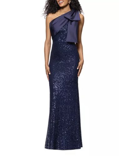 Gigi column bow gown