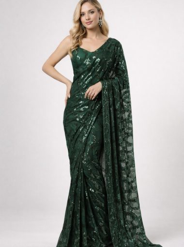 Rory pre draped sequin saree ombre