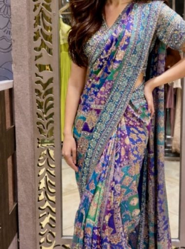 Sona pre pleated saree