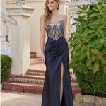 Jewel Strapless Gown