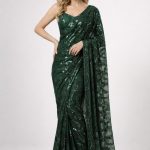 Rory pre draped sequin saree ombre