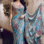 Erika pre draped embellished saree