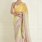 Raina
Sequin ombré pre draped saree
