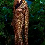 shilpa-animal-print-pre-pleated-sequin-saree