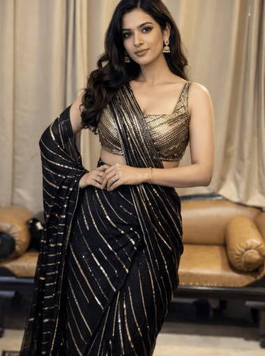 Rania Pre draped saree