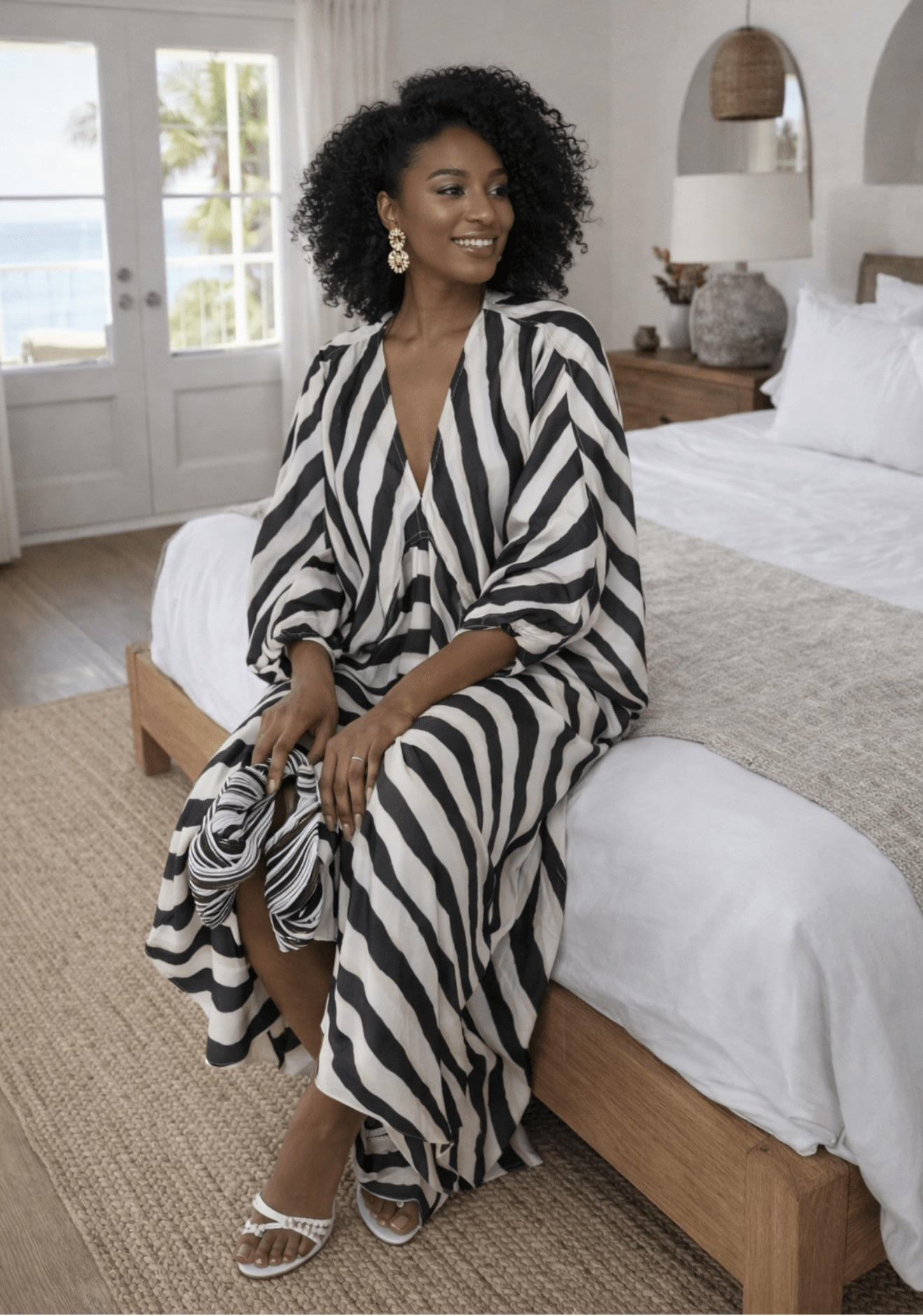 Sophia kaftan maxi silk