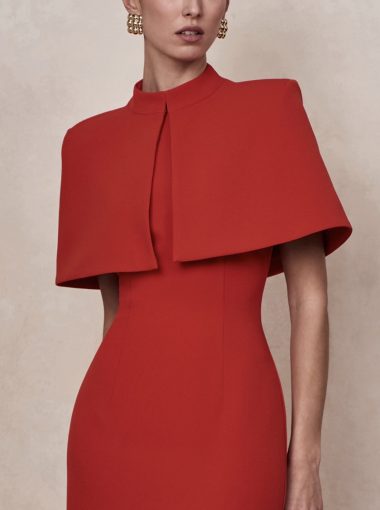 Kira dress with capelet