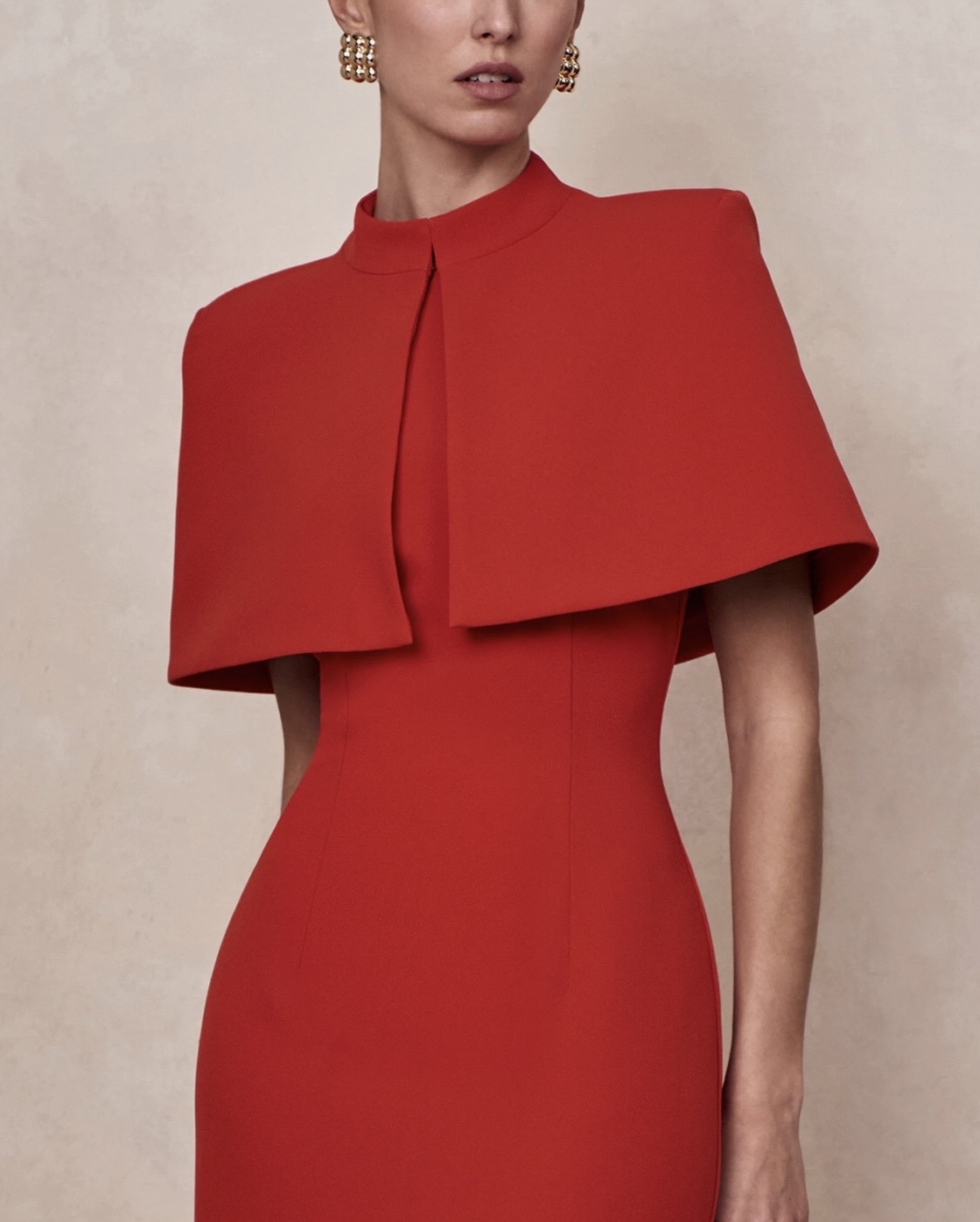 Kira dress with capelet