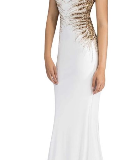 Jemi gold ivory gown 