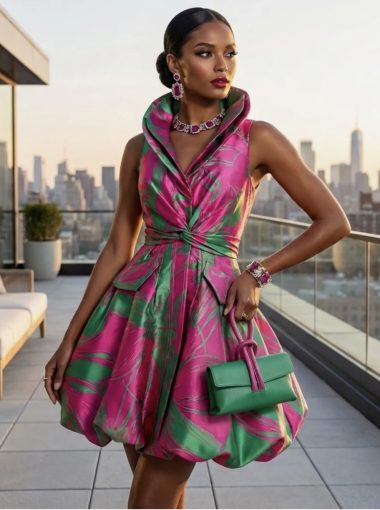 Bobbi brocade dress