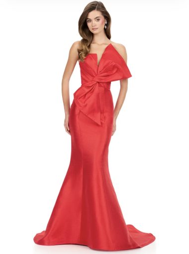 assymmetric-bow-detail-mermaid-gown
