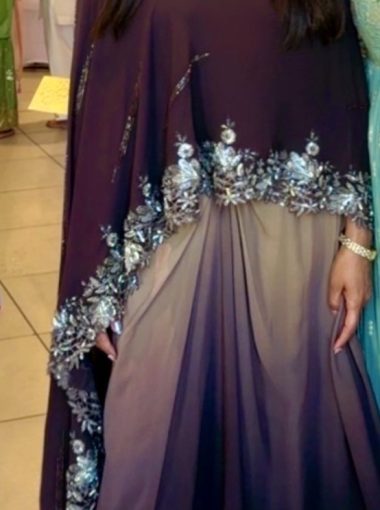 babita ombre silk chiffon set