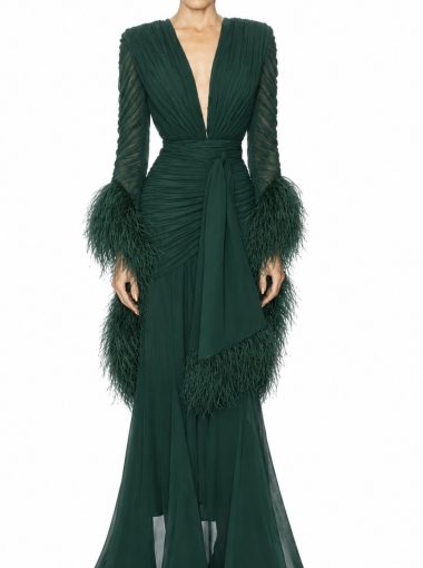 Bronx and Banco Geisha green  gown dress