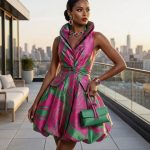 Bobbi brocade dress