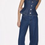 Kennedy peplum top and jeans