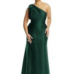 Gemma bow emerald green gown