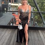 Jewel embellished corset gown