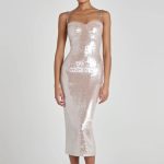 Nadine Merabi sparkly pink dress