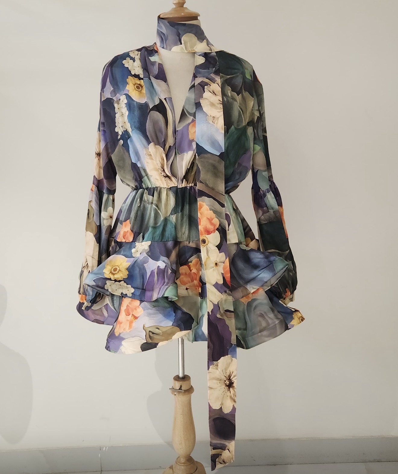 Mandira Curtis Chefs kiss multi floral ruffle dress